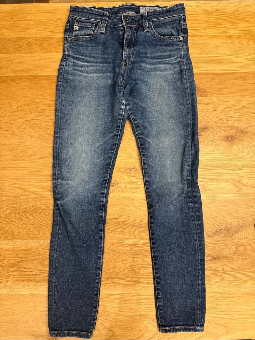AG Adriano Goldschmied Skinny Jeans in Dark Blue Wash